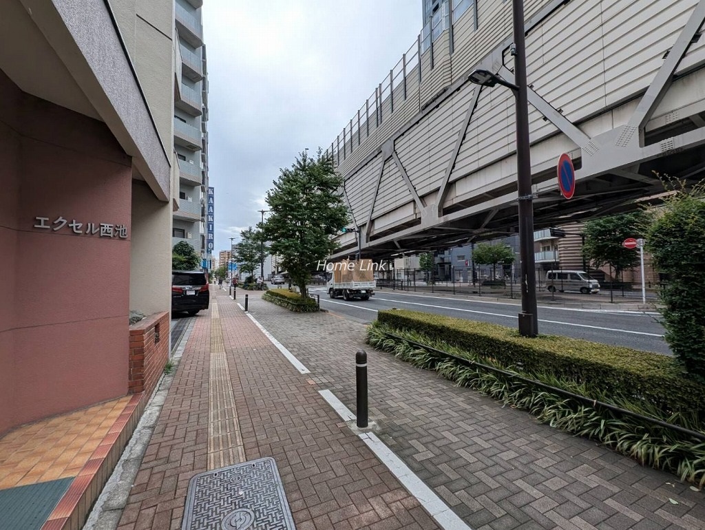 エクセル西池　前面道路